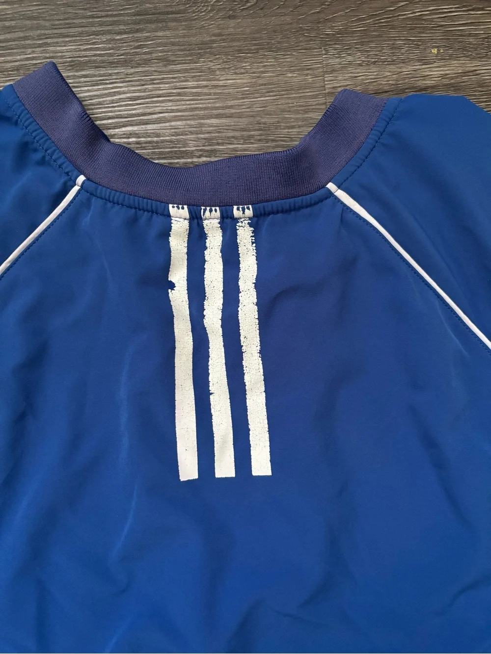 adidas Men’s Blue Short-Sleeve Lightweight Pullover Jacket